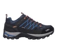 CMP Rigel Low Trekking Shoes Wp, Zapatillas de Deporte Hombre, Negro B Blue Flash Orange, 44 EU