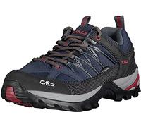 CMP RIGEL LOW TREKKING SHOES WP, Zapatos de trekking, Hombre, Asphalt-Syrah, 45 EU
