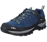 CMP RIGEL LOW TREKKING SHOES WP, Zapatos de trekking, Hombre, Blue Ink-Yellow Fluo, 41 EU
