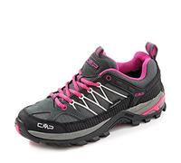 CMP RIGEL LOW WMN TREKKING SHOE WP, Zapatos de trekking, Mujer, Grey-Fuxia-Ice, 36 EU