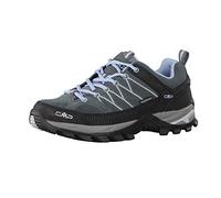 CMP Rigel Low Wmn Trekking Shoes WP, Zapatillas de Senderismo Mujer, Graphite-Light Blue, 36 EU