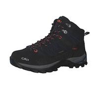 CMP RIGEL MID TREKKING SHOES WP, Zapatos de trekking, Hombre, B.Blue-Flash Orange, 41 EU