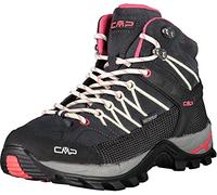 CMP Rigel Mid Wmn Trekking Shoes Wp, Zapatos de trekking Mujer, Antracita Blanco roto, 38 EU