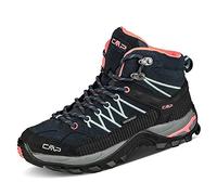 CMP Rigel Mid Wmn Trekking Shoes Wp, Zapatos de trekking Mujer, Negro azulado Melocotón, 40 EU