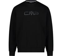 CMP Stretch Fleece Sweatshirt Plain Colour Jersey de Mono, Negro, 52 para Hombre