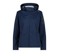 CMP Windproof and waterproof lightweight softshell jacket WP 8.000, Woman, Blue-Ghiaccio 54