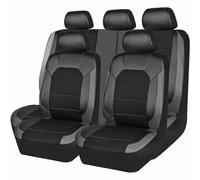 CMQISHAN Fundas Asientos Coche para Fiat Stilo (3-Door) 2001 2002 2003 2004 2005 2006, 9 Piezas Delanteros y Traseros Juegos de Cubreasientos Protección, Funda Asiento Coche, Accesorios Coche,Grey