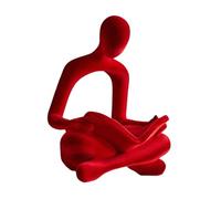 CMQTHINGS Decoración de Estatuas Estatua del Pensador Figura Humana Decoraciones Decorativas Elegante Adorno de Escultura Abstracta Figuras Decorativas