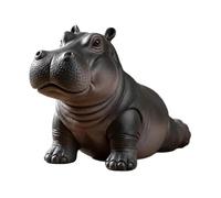 CMQTHINGS Decoración de Estatuas Figura de Estatua hipopótamo Torpe meditandoDecoraciones habitación meditaciones Figuras Decorativas(G)