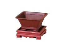 CMQTHINGS Macetas Maceta Cuadrada for Flores, Cubo, orquídea, carnosa, Sala de Estar, bonsái, macetas plástico Decoración del hogar(D)