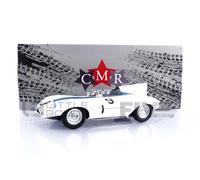 CMR- Coche en Miniatura de colección, Color Blanco y Azul. (CMR191)