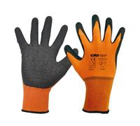 CMT naranja TOOLS GLA-10XL GUANTES DE TRABAJO POLIADO/LATEX SIZE XL (10)