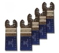 CMT OMM04-X5 - Cuchillas de corte de precisión de 34 mm con dentado japonés para madera, conexión universal, gris/azul