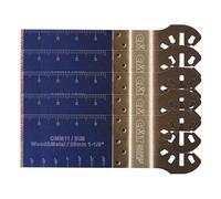 CMT omm11-x5 Cuchillas 28 mm para corte a Pieno y rifilatura para madera y metal, casquillo universal, Gris/Azul