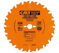 CMT ORANGE TOOLS 286.020.12M Sierra Circular para la construccion 300x2.8x30 z 20 ATB, 5 V, Arándano