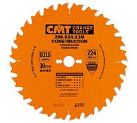 CMT ORANGE TOOLS 286.024.13M Sierra circular para la construccion 315x3.2x30 z 24 atb, Metallo/Grigio