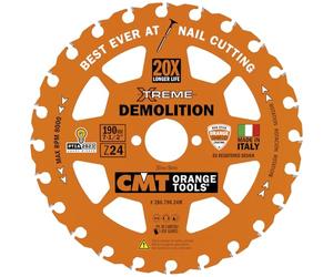 CMT Orange Tools 286.790.24M - Sierras Demolicion ITK HW 190x2.3/1.2x30 Z24 ATB