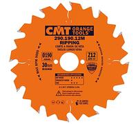 CMT ORANGE TOOLS 290.190.12M Sierra circular para cortar a favor de veta en máquinas portátiles D 190mm B 30mm Z 12