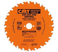 CMT ORANGE TOOLS 290.240.24M Sierra circular para cortar a favor de veta en máquinas portátiles D 240mm B 30mm Z 24