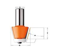 CMT Orange Tools 980.551.11 - Fresa para biselar con rod. para corian hw s 12 d 28.5x25.4 a 10 grados