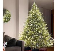 CMYAOYC Árbol de Navidad Grande Artificial Preiluminado, 120 cm a 300 cm Christmas Tree Control Remoto, Arbol de Navidad Frondoso para Decoración del Hogar y Fiestas(10ft/300 cm x 180 cm)