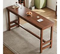 CMYAOYC Larga Mesa de Comedor Cocina Campestre de Madera Maciza para 4-8 Personas, Mesa Consola Rústica detrás del Sofá, Entrada y Salón(Brown,120x40cm)