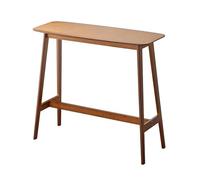 CMYAOYC Mesa Consola Bar de Bambú, Mesa de Comedor Pequeña para 2 Personas, Adecuada para Salón, Estudio, Cocina, Tetería y Mesas Altas de Bar(Brown,100x45x99cm)