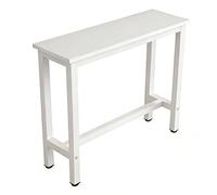 CMYAOYC Mesa de Bar Moderna, Mesas de Comedor Alta de Altura de Pub, Mesa Consola Rectangular para Sofá, para Espacios Estrechos, Salón y Cocina(White,180cm/70.8in)