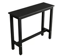 CMYAOYC Mesa de Bar Moderna, Mesas de Comedor Alta de Altura de Pub, Mesa Consola Rectangular para Sofá, para Espacios Estrechos, Salón y Cocina(Black,180cm/70.8in)