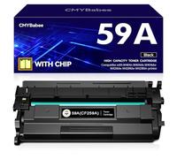 CMYBabee CF259A con Chip Compatible con HP 59A CF259A 59X CF259X Toner para Laserjet Pro M404dn M404dw MFP M428dw M428fdw M428fdn M404n M304 M428 M404 M406 M430 (Negro, 1-Paquete)