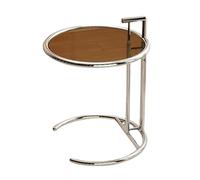 CMYCYDDPLY Mesa de Centro Elevable de Acero Inoxidable, Mesa de Sofá, Mesa Auxiliar for Refrigerios, Mesa de Centro de Vidrio, Altura Ajustable, for Sofá, Habitación, Dormitorio(Brown)