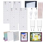 CMYK Lithophane LED Backlight Board Kit de 4 unidades compatible con impresora 3D Bambulab A1/A1 mini Combo/P1/P2S/X1C/H2D/X1E, kit de tablero de luz PCB, iluminación de fondo LED para modelos