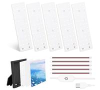 CMYK Lithophane LED Backlight Board Kit de 5 paneles de luz individuales de 14,4 x 4,8 cm, interfaz USB-C, compatible con impresoras 3D Bambulab A1/A1 Mini/A1 Mini Combo/P1P/P1S/P2S/X1C/X1E/H2D/H2S (5