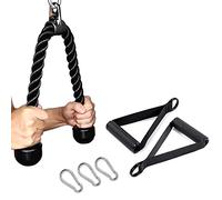 CMYKZONE TríCeps Empuje Tire Hacia Abajo Cuerda Cuerda, Cable De La Cuerda De TríCeps Para Multi Gym con Mango & MosquetóN De Gancho RáPido, Para Las Combinaciones De Entrenamiento De Fuerza Del Brazo