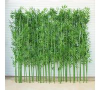 Bambú Artificial Planta Decoración Alta de Árboles de Bambú Artificiales, Planta Artificial de Interior y Exterior con Hojas, Separador de Espacios Verdes/Valla de Privacidad de Bambú/Decoración de
