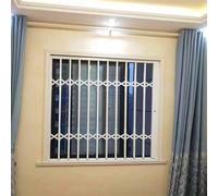 CMYUN Rejas para Ventanas Exteriores Rejas de Seguridad para Ventanas Corredizas con Cerradura, Antirrobo, Reja Plegable para Sótano, Balcón o Cobertizo, Barrera de Seguridad(W110xH60cm/44x24in)