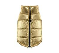 CMZYBBD Abrigo Perro Cazón De Perros Impermeable De Chaleco Cálido De Invierno Ropa De Perro Pequeño para Chihuahua, Bulldog Francés, Chaqueta para Mascotas De Cachorro-oro-2xl