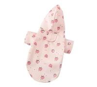 CMZYBBD Chubasquero Perro Chubasquero para Cachorros, para Perros Pequeños, Medianos Y Gatos, Chaqueta Impermeable, Disfraz para Exteriores para Mascotas, Ropa De Moda-Rosa-s