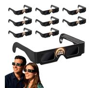 CN CLUB NAUTICO Pack de 8 Gafas para Eclipse Solar homologadas y seguras - Filtro con Certificación CE y ISO 12312-2 - Observa de forma segura el eclipse Total de Agosto de 2026