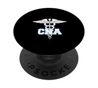 CNA Caduceus Símbolo Médico Enfermera Diseño Gráfico PopSockets PopGrip Adhesivo