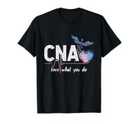 CNA Love What You Do Heartbeat Funny Camiseta gráfica económica, Hombre, Negro, M