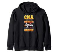 CNA Porque incluso las enfermeras necesitan héroes Enfermera Humor de enfermería Sudadera con Capucha