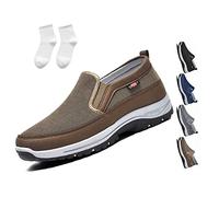CNA Trop Shoes for Men, Ztigerz Breathable Shoes, Breathable Orthopedic Travel Plimsolls Men, marrón, 45 EU