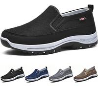 CNA Trop Zapatos for Hombres, Zapatos Asupwell, Zapatillas ortopédicas Antideslizantes Informales for Exteriores, Zapatos Planos for Caminar en Barco (Color : Black, Size : 44 EU)