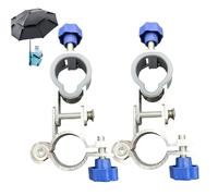 CNAFGBGG 1 par de Abrazaderas para Paraguas, Soporte Ajustable para Silla, Soporte de Clip de Montaje de aleación de Aluminio para Pesca, Camping, Silla de jardín..