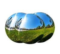 CNAFGBGG Bola de Acero Inoxidable para Mirar, Esfera Reflectante Pulida con Espejo de 13, 8 cm, Globo Hueco sin Costuras, 3 uds.