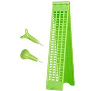 CNAFGBGG Braille Slate con 2 Estilos 4 líneas 28 Celillas Escritor de Braille Miga de Escribir portátil para escuelas ciegas, Persona ciega, Verde ..