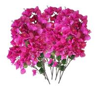 CNAFGBGG Buganvilla Artificial, 5 Unidades, Plantas realistas de buganvilla sintética de Seda de 38, 6 Pulgadas, Decorativas para centros de Mesa de Boda, Camino de Mesa, hogar, Morado y Rojo.