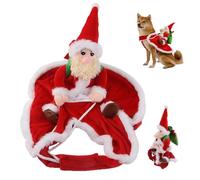 CNAFGBGG Do Dog Christmas Autfit 2023 Santa Claus Monta Pet Copla de Perros de Navidad para Mascotas 12.5-20 kg de Navidad Halloween Dress Up Cosplay Fiesta.