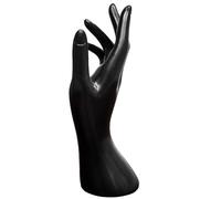 CNAFGBGG Mano, Soporte de anillo de mano de plástico Soporte de joyería negro de exhibición de pulsera estable para el hogar Tienda Exhibición de anillos Pulseras Collares Pendientes.